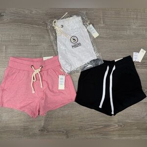 Reflex Women's Black, White, Pink Athletic Shorts